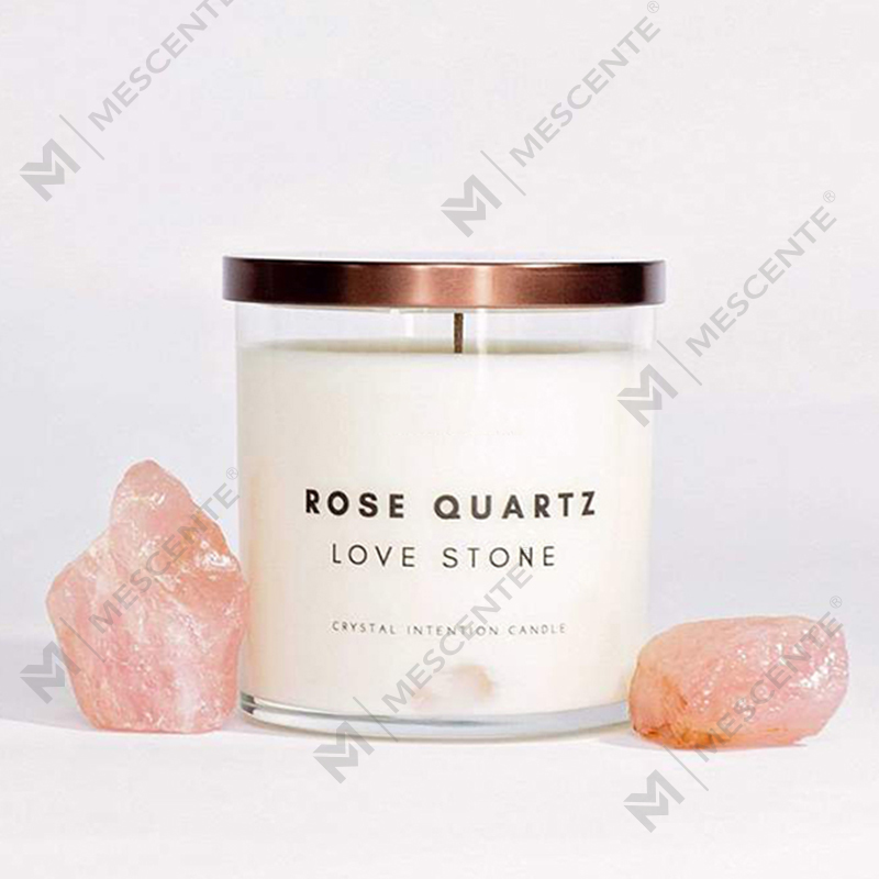 M&Scente new product ideas healing crystal infused crafts scented soy wax candles