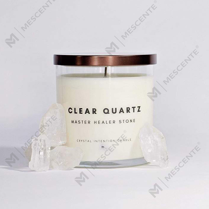 M&Scente new product ideas healing crystal infused crafts scented soy wax candles