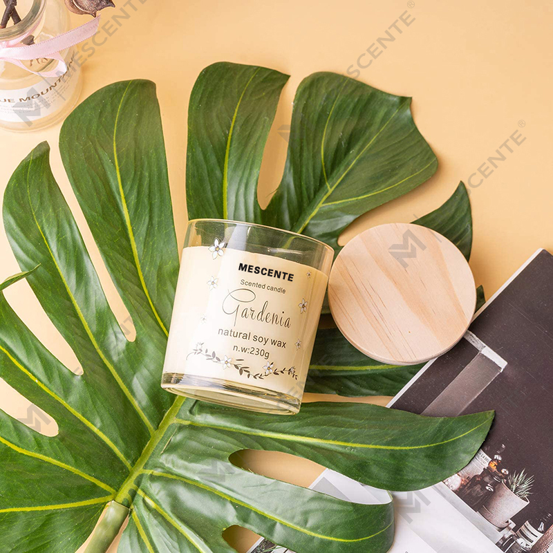 M&Scent Handmade Luxury Glass Holder Spiritual Ceramics Pillar Vanilla Scented Candle With Crystals