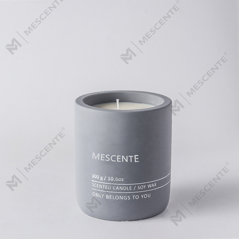 M&Scent Customized Decorative Luxury Massage Private Label Crystal Ceramic Woodwick Scented Soy Wax Candle