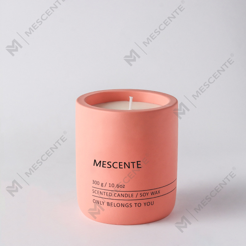 M&Scent Customized Decorative Luxury Massage Private Label Crystal Ceramic Woodwick Scented Soy Wax Candle