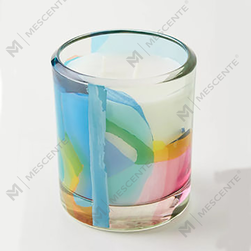 M&Scent Wholesale Luxury Custom Decoration Private Label Black Glass Crystal Scented Soy Wax Candles