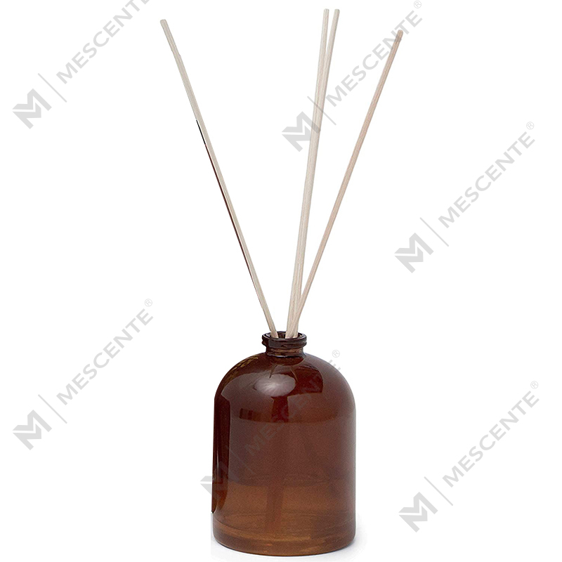 M&Scent Luxury Custom Large Rose Gold Glass Bottle Flower Private Label Liquid Reed Diffuser With Gift Box