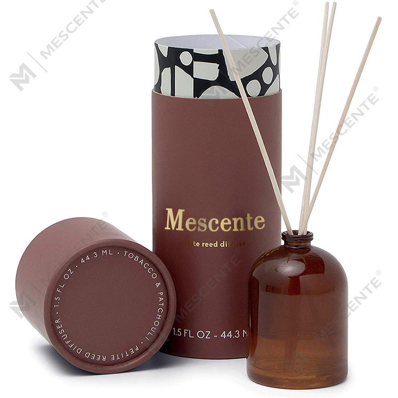 M&Scent Luxury Custom Large Rose Gold Glass Bottle Flower Private Label Liquid Reed Diffuser With Gift Box