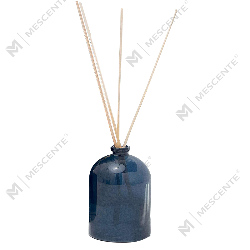 M&Scent Luxury Custom Large Rose Gold Glass Bottle Flower Private Label Liquid Reed Diffuser With Gift Box