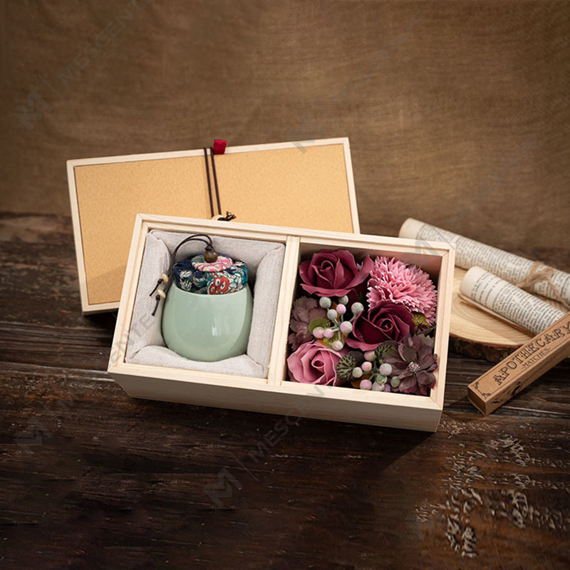 M&Scent Luxury Decoration Bulk Order Ceramic Pillar Aromatherapy Paraffin Candle