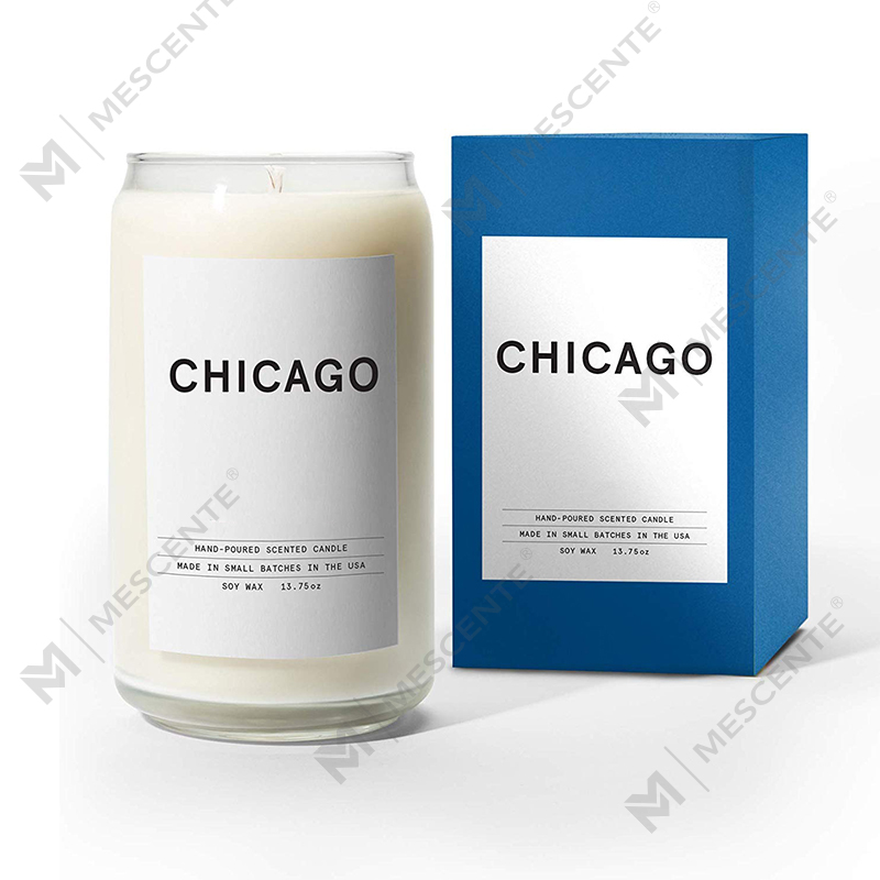 M&Scent Organic Customized Ceramic Milky Woodwick Candles, Candle Container