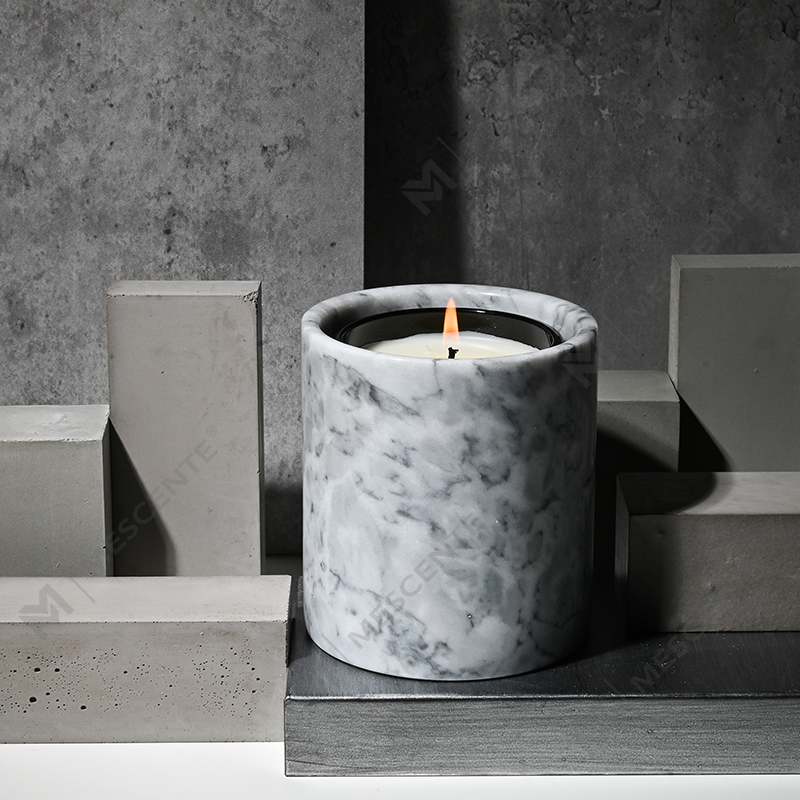 M&Scent Wholesale Luxury Custom Decoration Private Label Black Glass Crystal Scented Soy Wax Candles