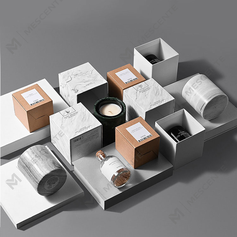 M&Scent Wholesale Luxury Custom Decoration Private Label Black Glass Crystal Scented Soy Wax Candles