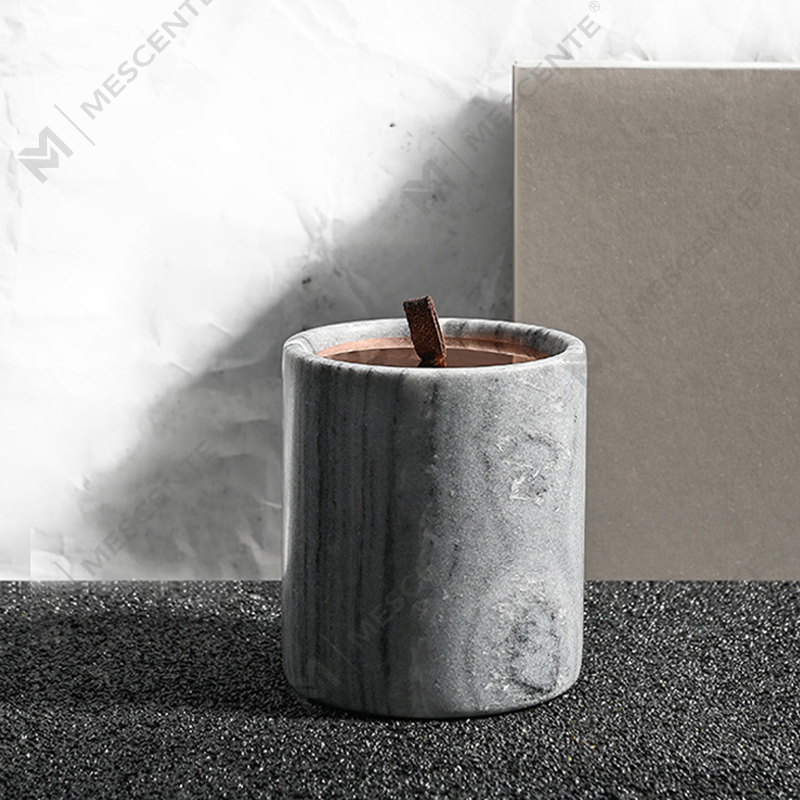 M&Scent Wholesale Luxury Custom Decoration Private Label Black Glass Crystal Scented Soy Wax Candles