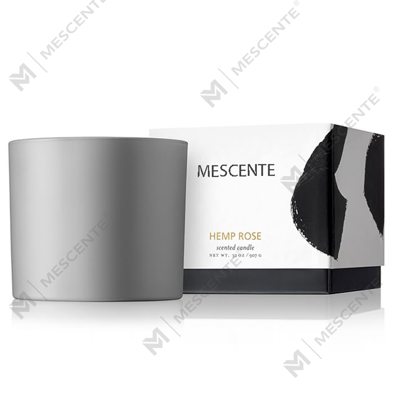 M&SCENT Natural Christmas Widely Used Glass Jar Scented Soy Wax Candle with Folding Box