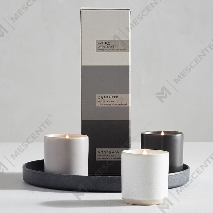  Custom Private Label Luxury Ceramic Scented Candle Gift Set A29218-Valuables		