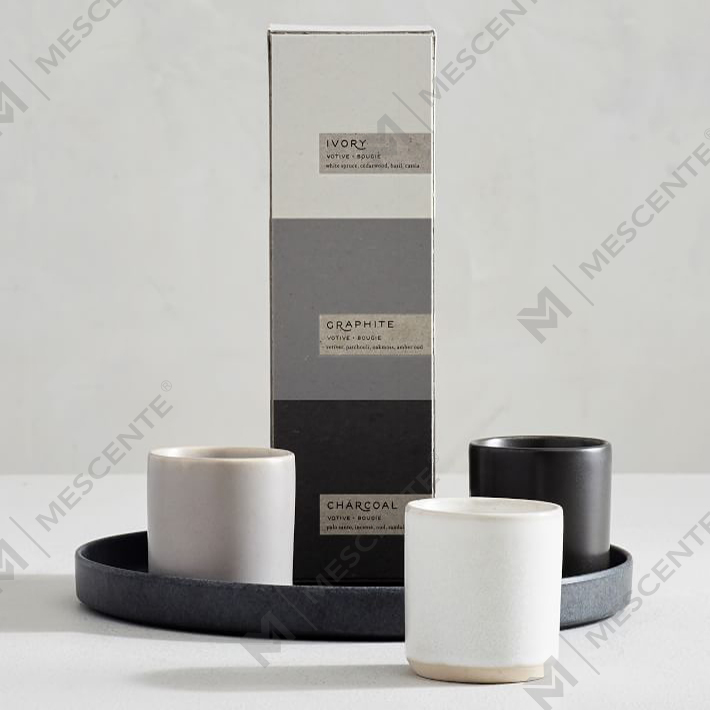  Custom Private Label Luxury Ceramic Scented Candle Gift Set A29218-Valuables		