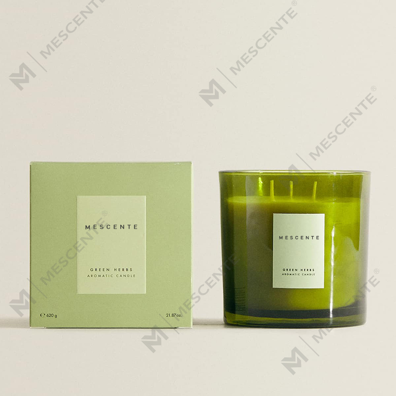 M&Scent Party Relax Scented Sandalwood Candle, Refillable Men Candles A29273