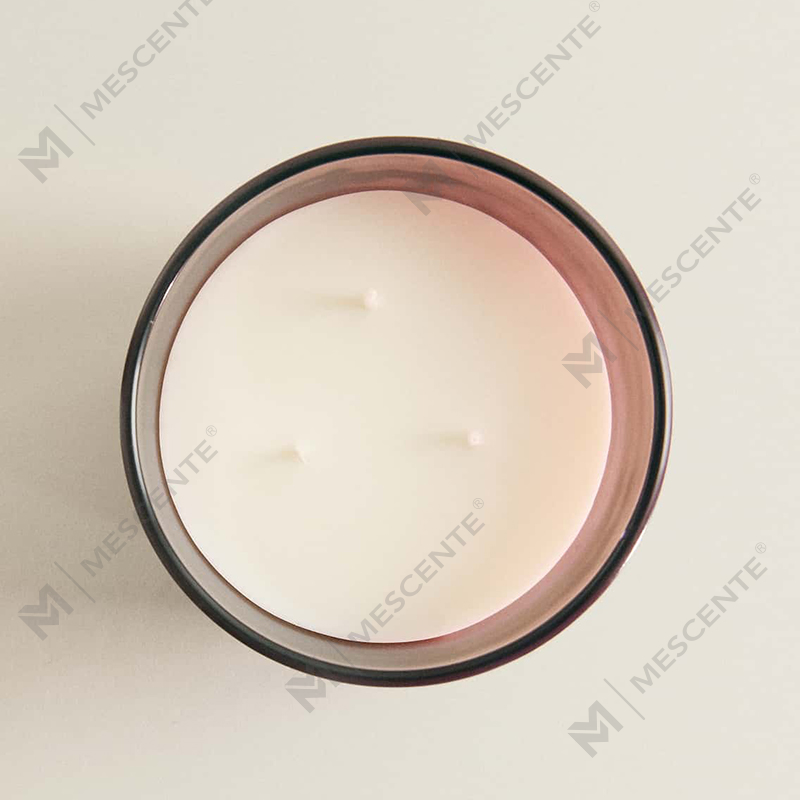 M&Scent Luxury Custom 3 Wick Soy Candles With Woodne Lid A29273-1