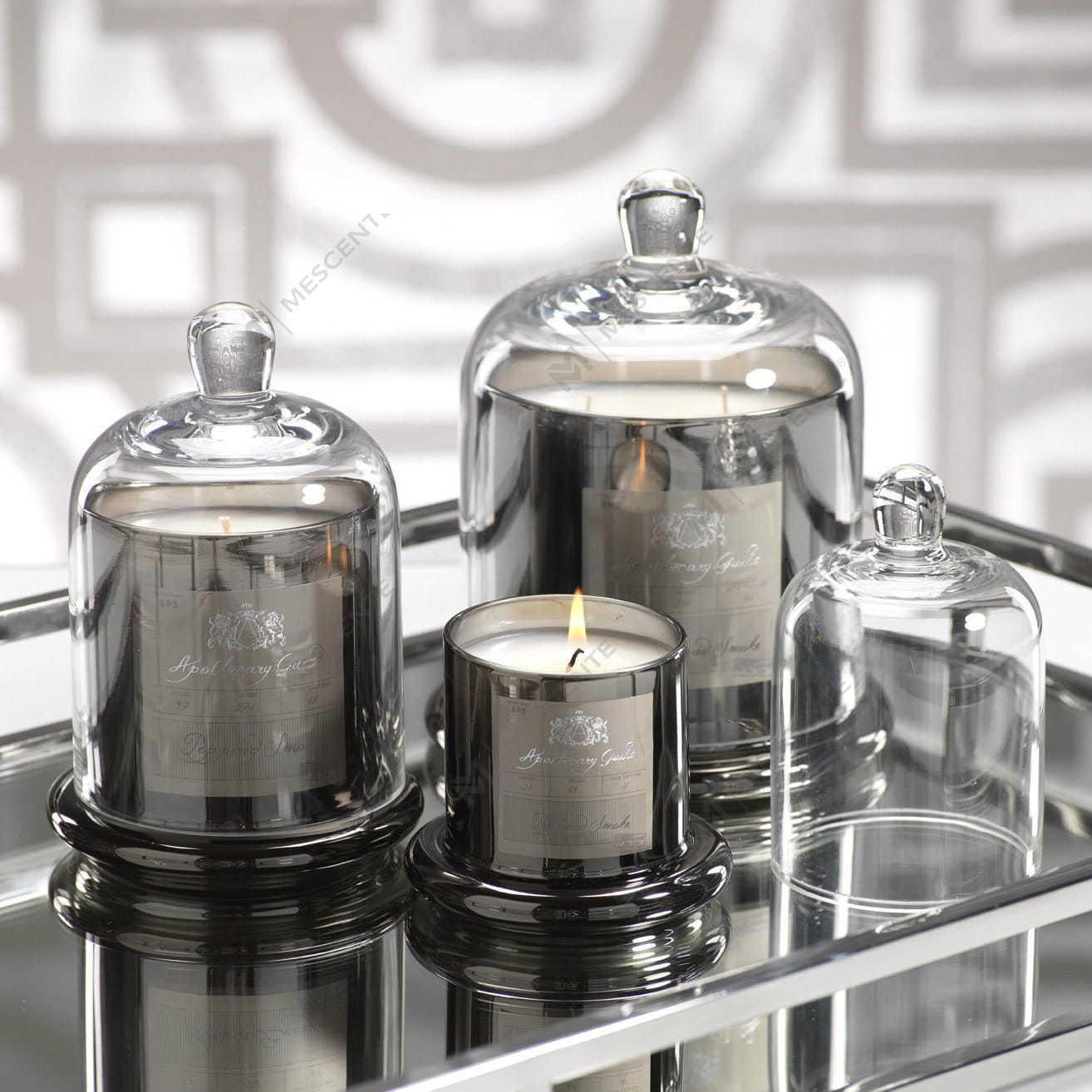 M&Scent Decorative Romantic Wedding Bell Jar Glass Dome Cover Scented Candle  A29275