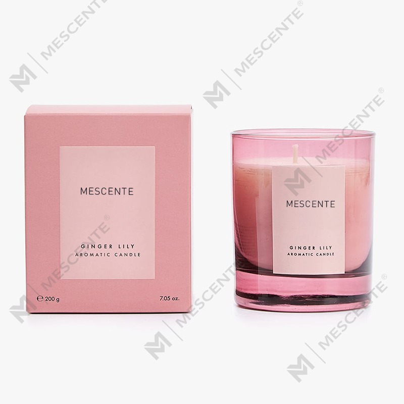 Mescente luxury private label Crystal aromatherapy scented candles 