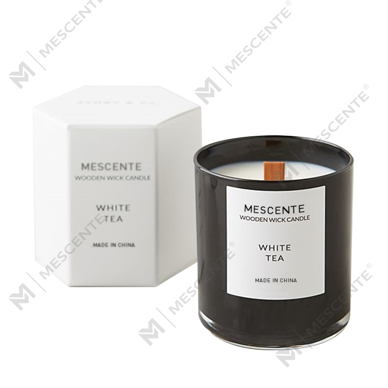 Mescente private label white tea scented soy candles In Jars