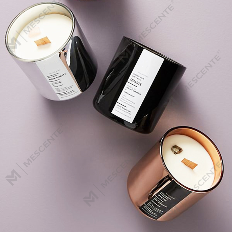 Mescente private label white tea scented soy candles In Jars