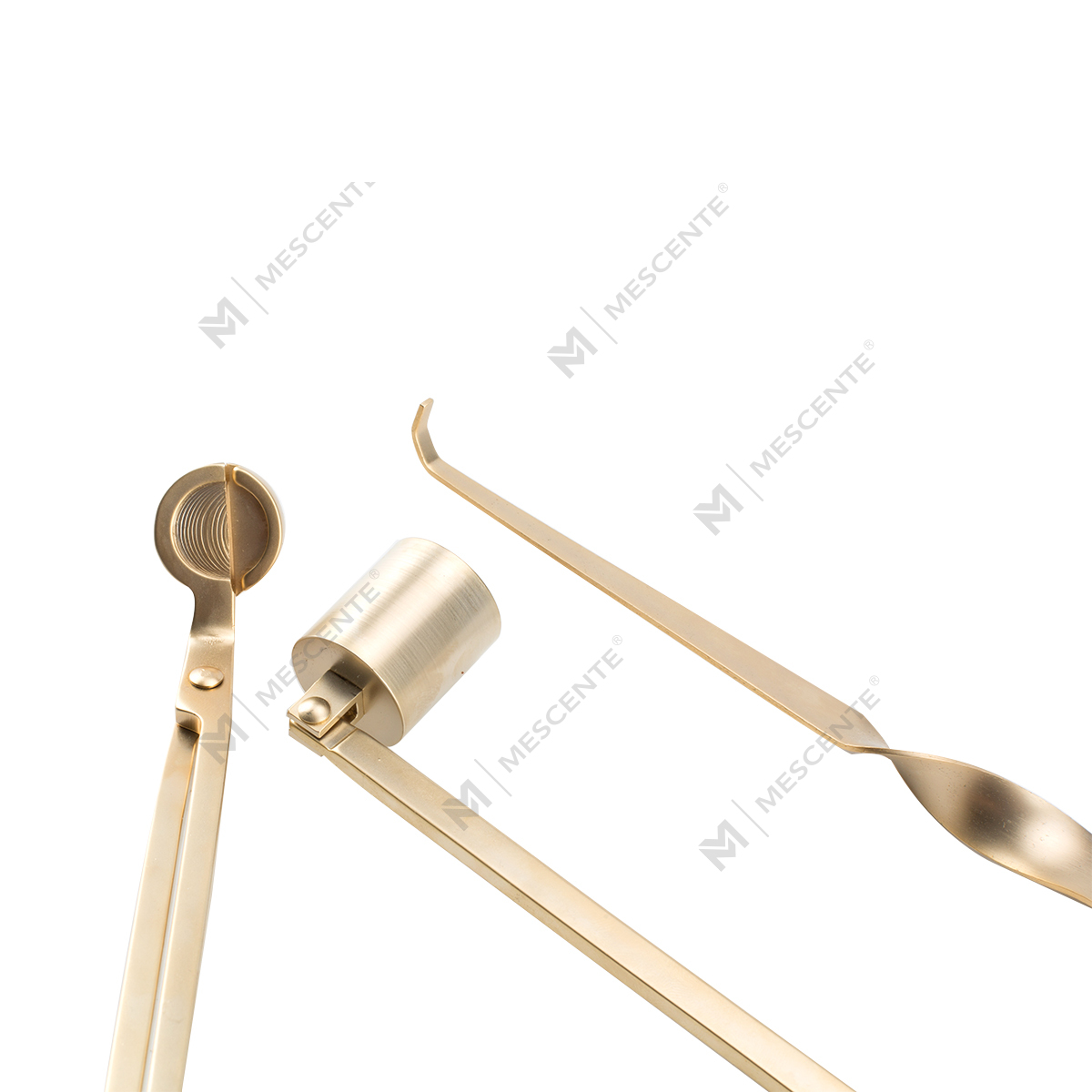 Mescente Gold Candle Wick Snuffer Set With Gift Box A991330-1	