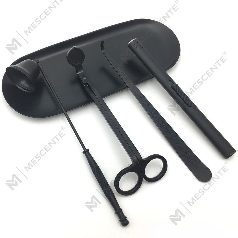 Mescente 4 In 1 Candle Snuffer Wick Trimmer Dipper Set A99133-3		
