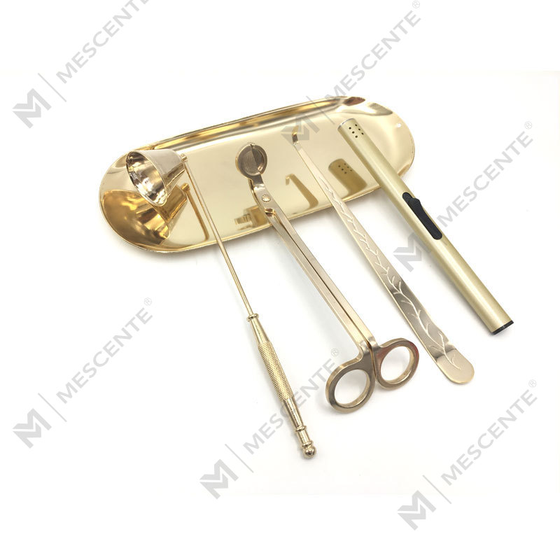 Mescente 4 In 1 Candle Snuffer Wick Trimmer Dipper Set A99133-3		