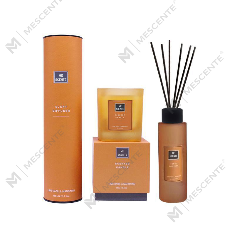 150ml Home Fragrance Reed Diffuser Gift Set With Scented Candle A99189			