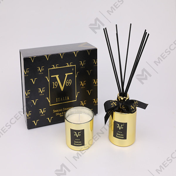 M&Scent Home Fragrance Reed Diffuser Gift Set With Scented Candle A29260-2