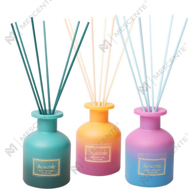M&Scent private label round bottle home fragrance reed diffuser 