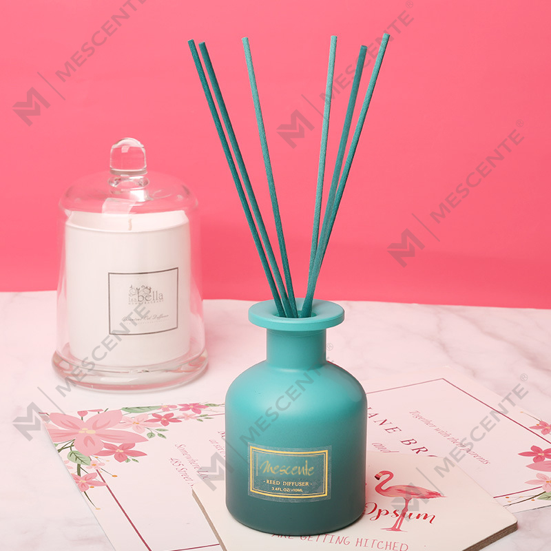 M&Scent private label round bottle home fragrance reed diffuser 