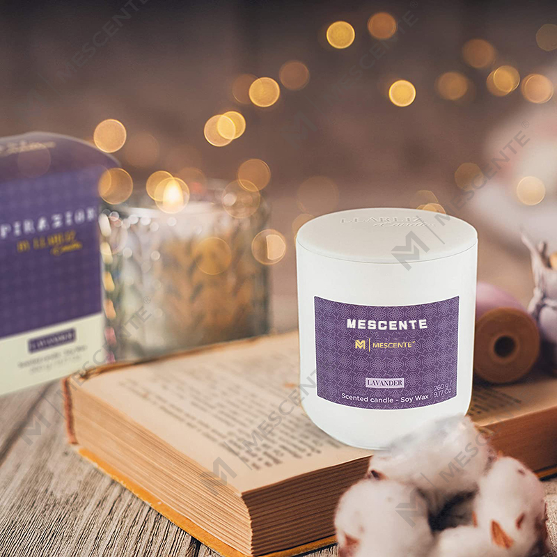 M&Scent Mason Jar Mini Soy Based Candles, Luxury Packaging Marble Candle Soy Wax