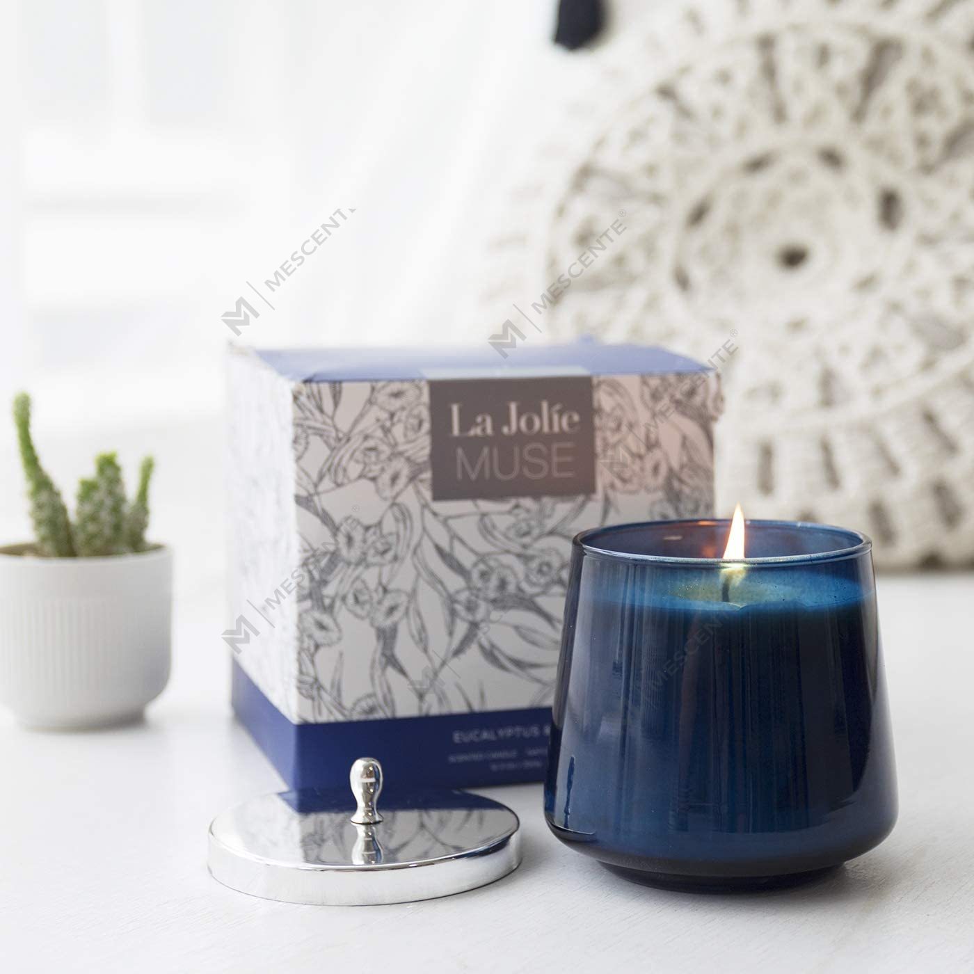 M&Scent 100% Natural Aromatherapy Book Scented Soy Candle for Home, Big Jars Candles Scented