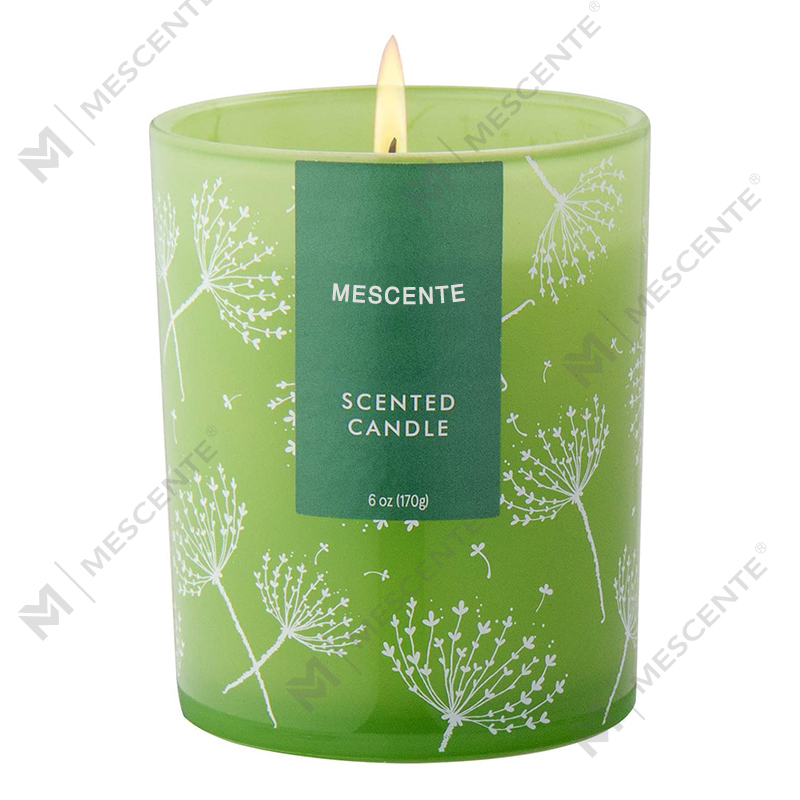 M&Scent Custom Shaped Logo Print Sample Aromatheraphy Scented Candle Favors, Scented Candles with Dried Flowers