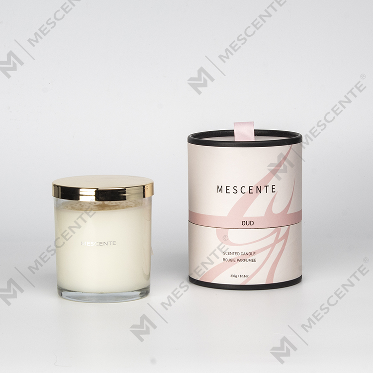Mescente Wholesale Luxury Private Label Christmas Scented Candles With Wooden Wick