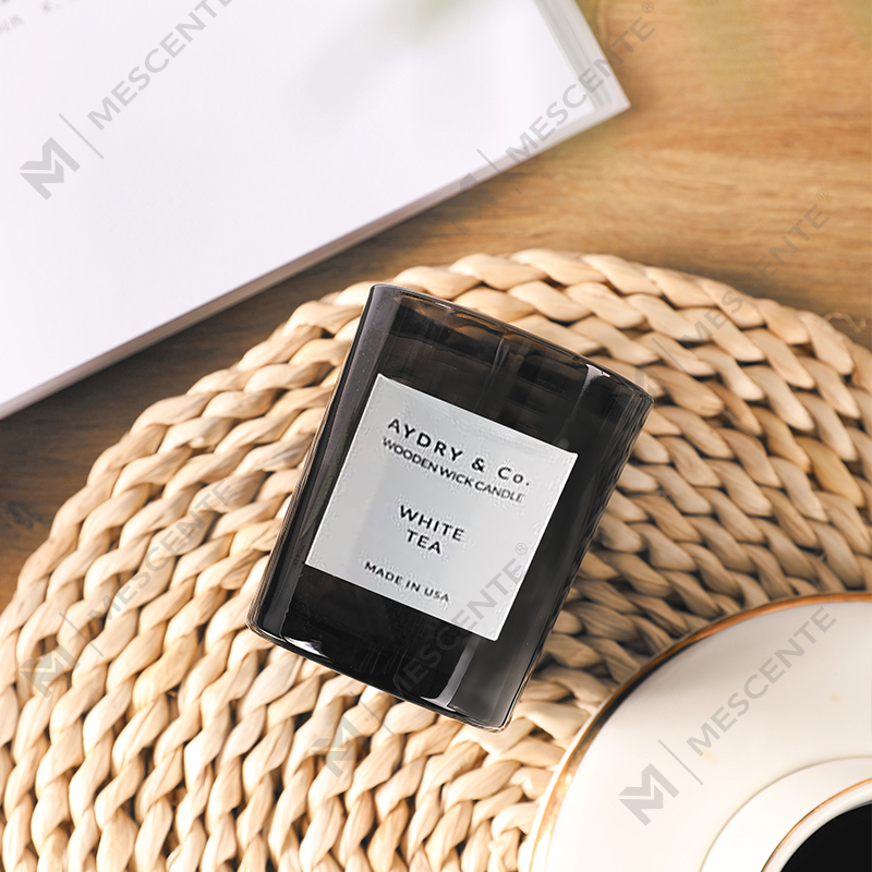 Mescente private label white tea scented soy candles In Jars