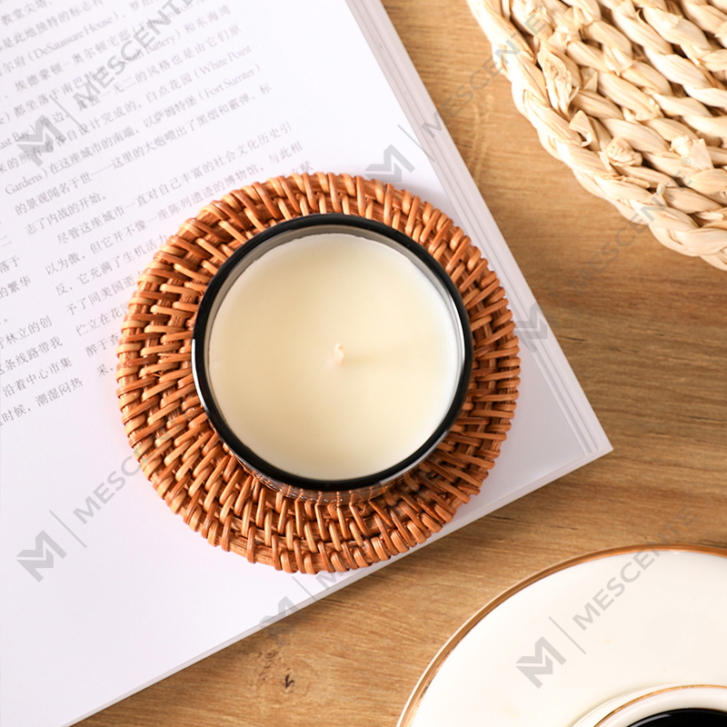 Mescente private label white tea scented soy candles In Jars