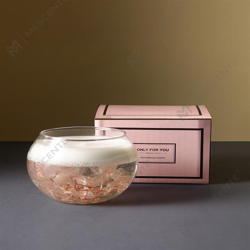 M&Scent High Quality End Home Fragrance Lemon Grass Soy Scented Candle in Glass