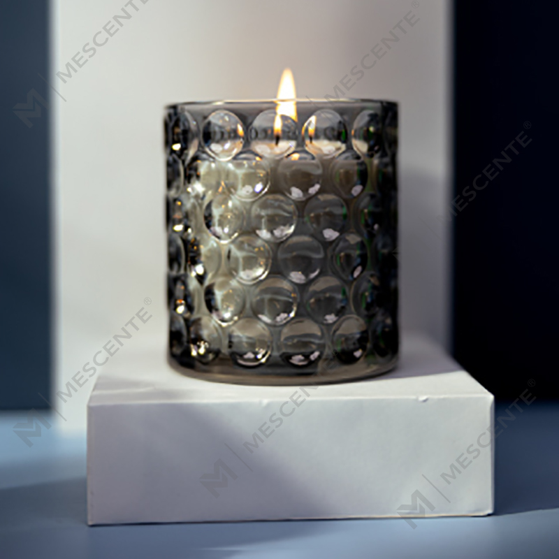 Customised Luxury Clear Colored Glass Soy Wax Private Label Citta Labeled Scented Candles With Dried Flowers