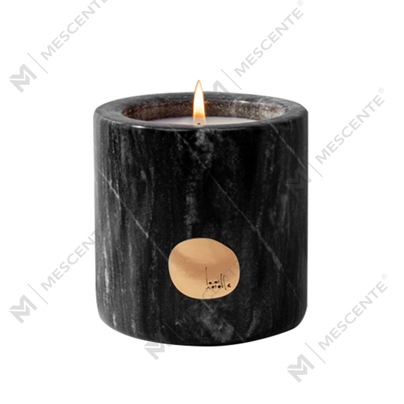 Luxury Customised Private Label Ceramic Holders Citta Labeled Scented Soy Wax Candles With Dried Flowers