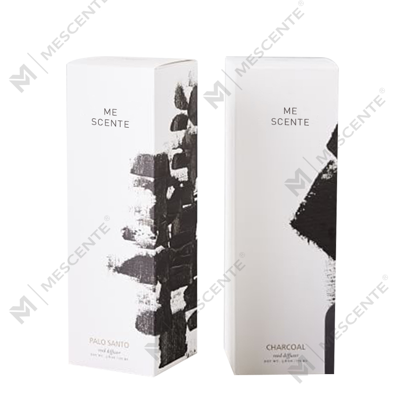 Mescente Luxury 180ml Customised Glass Bottle Essential Oil Reed Diffuser For Hotels