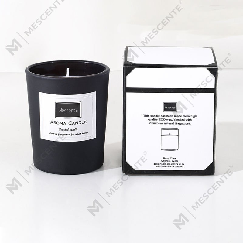 M&Scent custom printed peony scented soy wax candles, digital scented candle