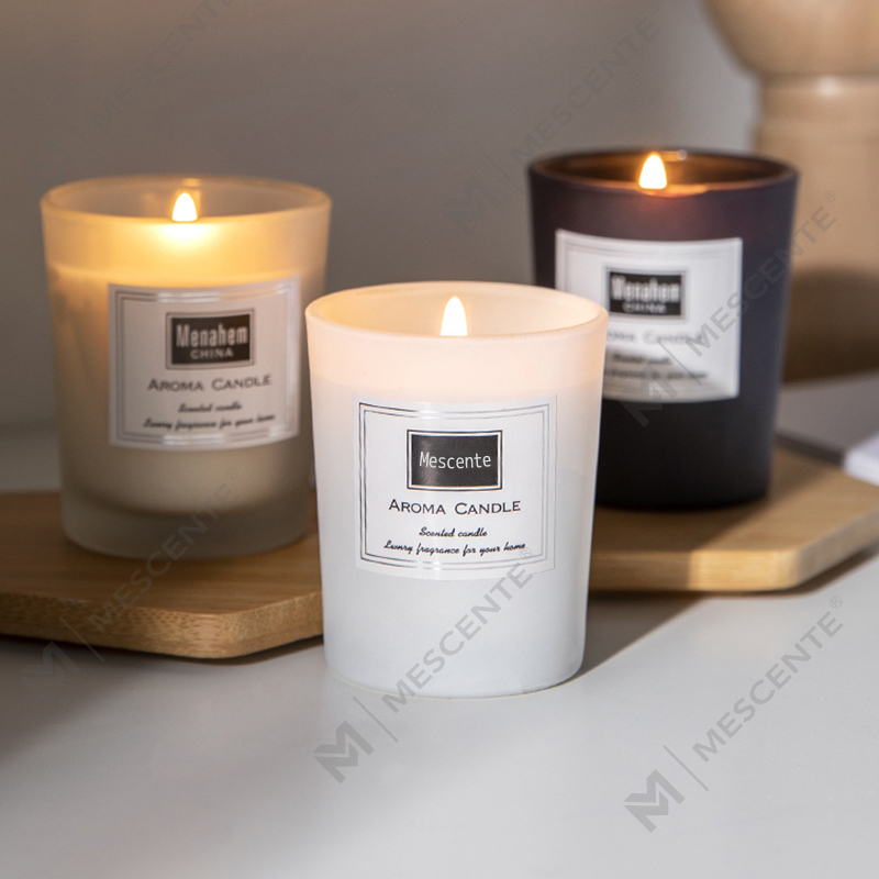 M&Scent custom printed peony scented soy wax candles, digital scented candle