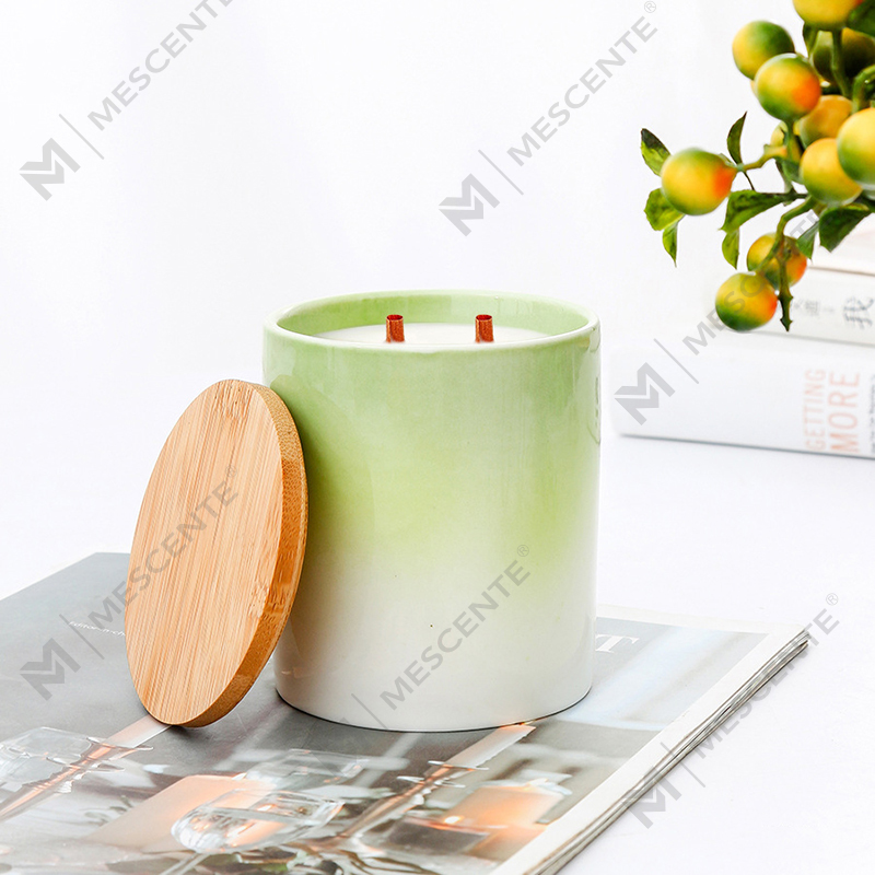 M&Scent Private Label Home Decoration Custom Scented Candles In Ceramic Candle Jars