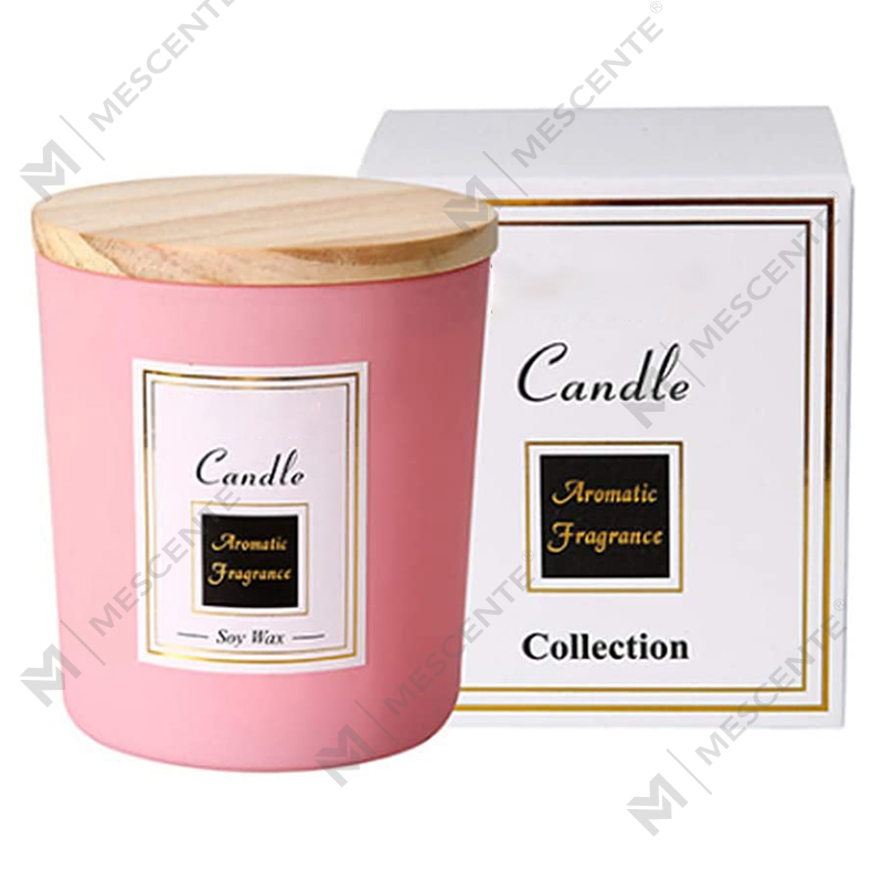 M&Scent handmade printed soy candles, sandalwood mosquito repellent candle