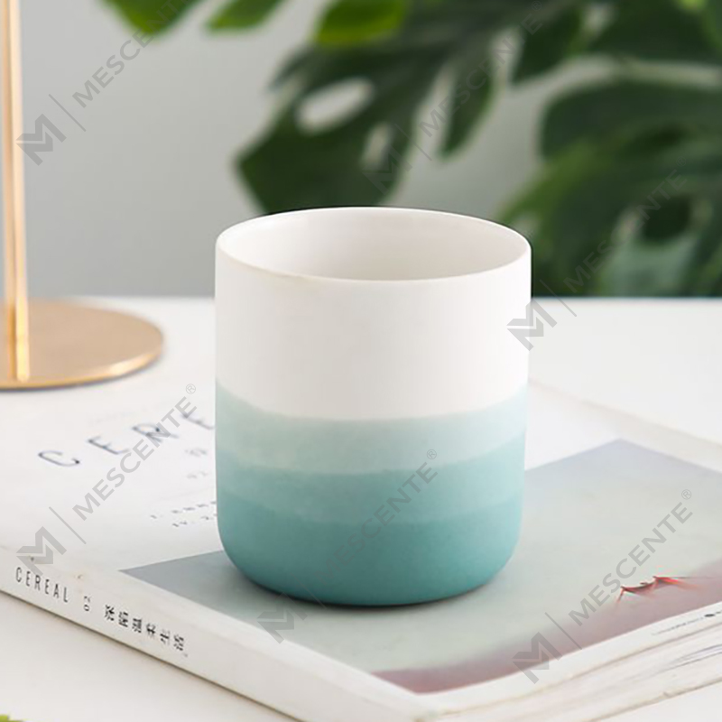 M&Scent Decorrative Ceramic Blue and White Vase Taper Tealight Candle Holder, Lanterns and Candle Jars