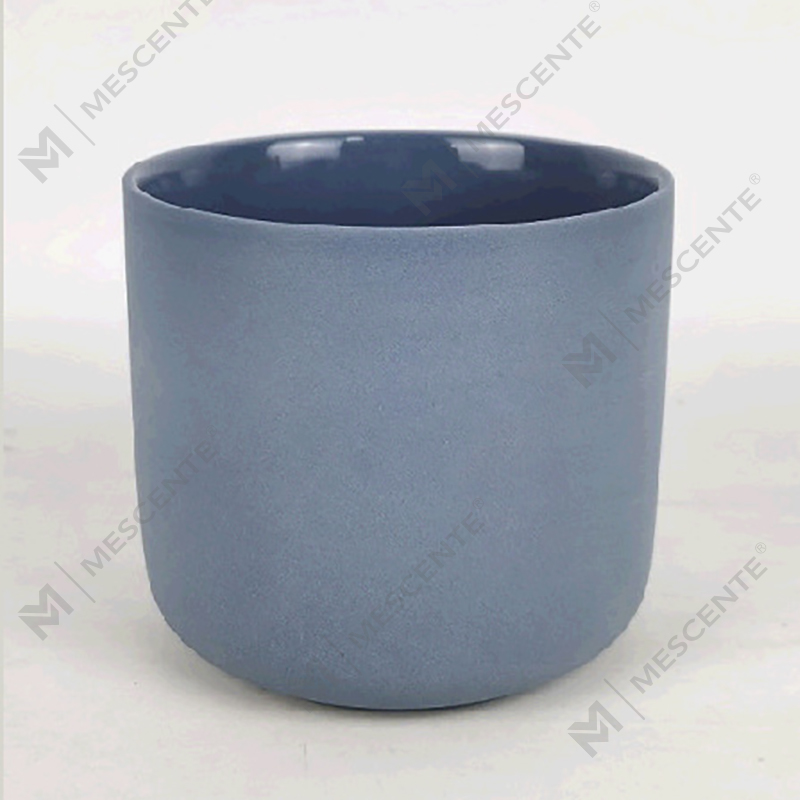 M&Scent Wholesale Custom Modern Large 3 Wick Silver White Frosted Christmas Candle Jar With Bamboo Lid