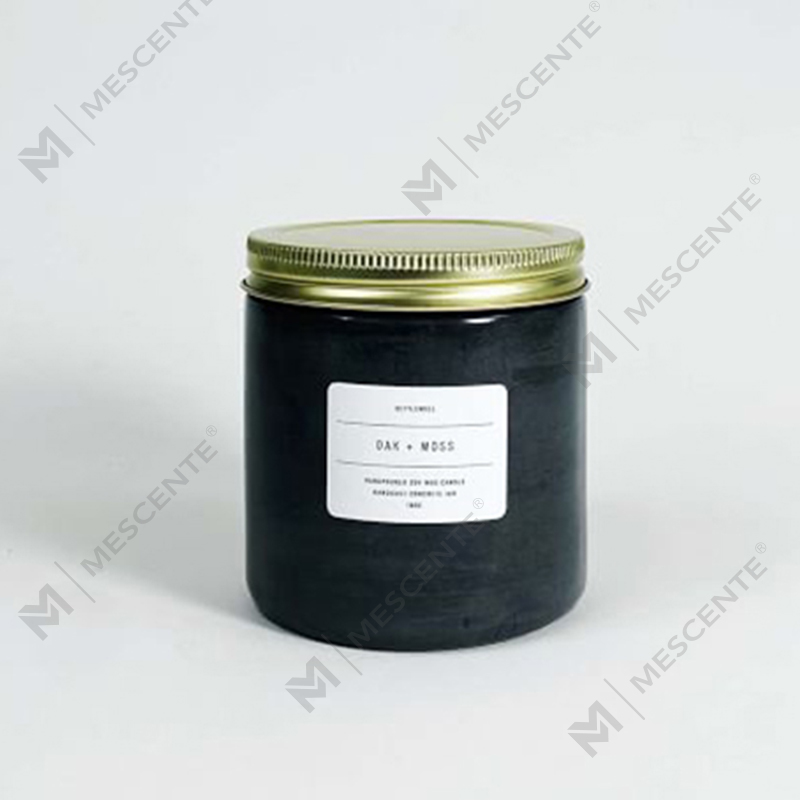 White Custom Concrete Jar Scented Candle with Lid