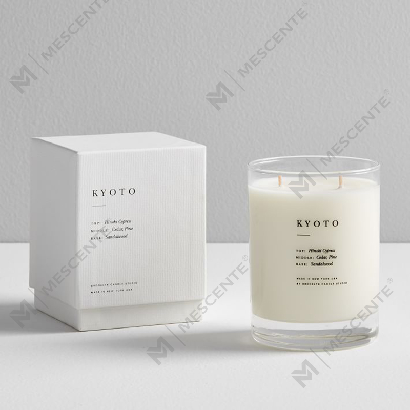 M&SENTE New Product Home Decoration Custom 2 wick Scented Candles In Glass Jar