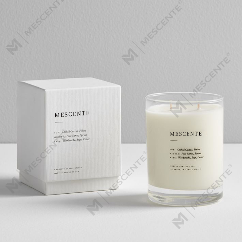 M&SENTE New Product Home Decoration Custom 2 wick Scented Candles In Glass Jar