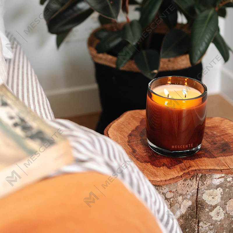 Luxury Private Label Vanilla Starry Scented Candle With Wooden Flick